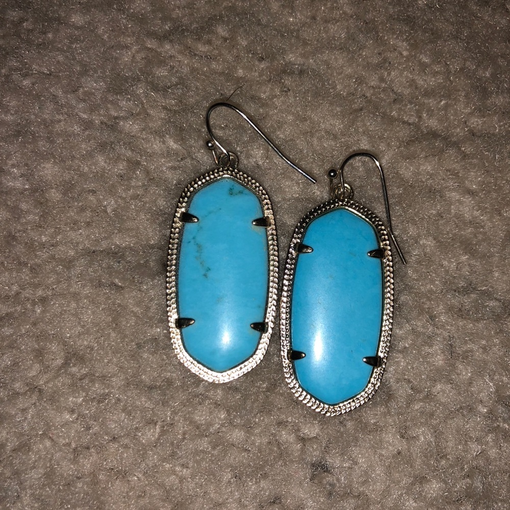Kendra Scott turquoise Elle earrings
